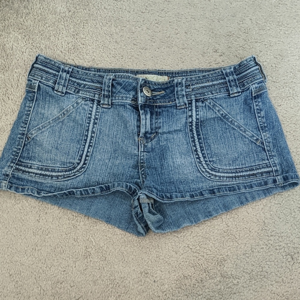 Light Denim Jean Shorts